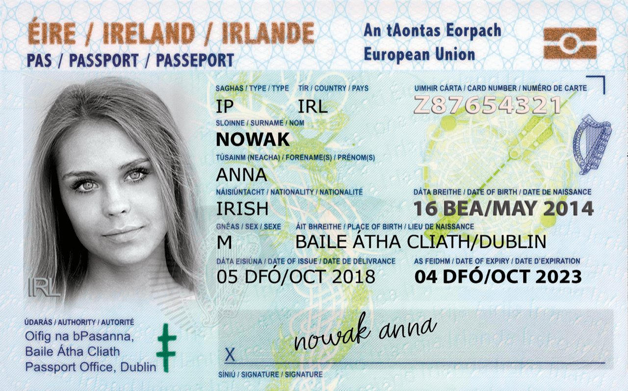 Ireland Fake Id