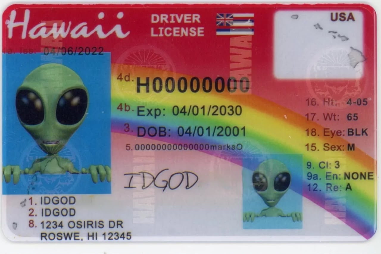 Hawaii Fake ID