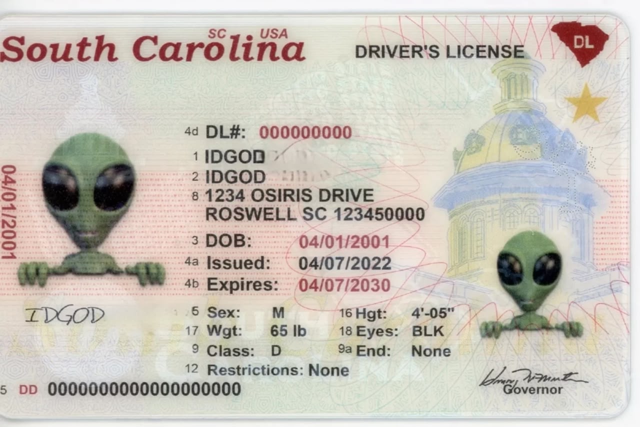 South Carolina Fake ID